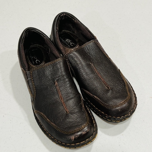 boc Shoes - BOC Born On Concept Shoes Brown Leather Slip On Loafers 9.5 M